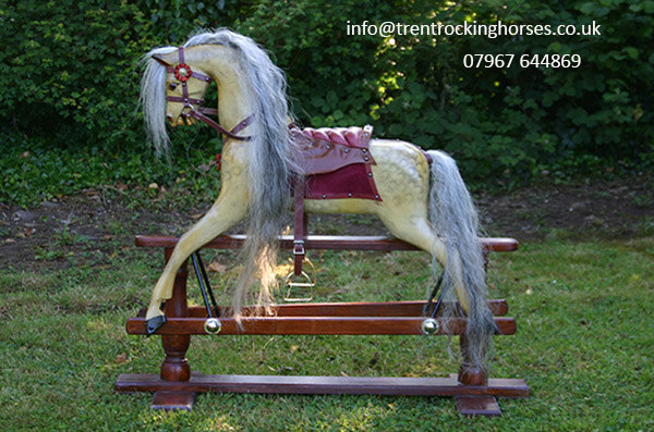 restored antique rocking horse